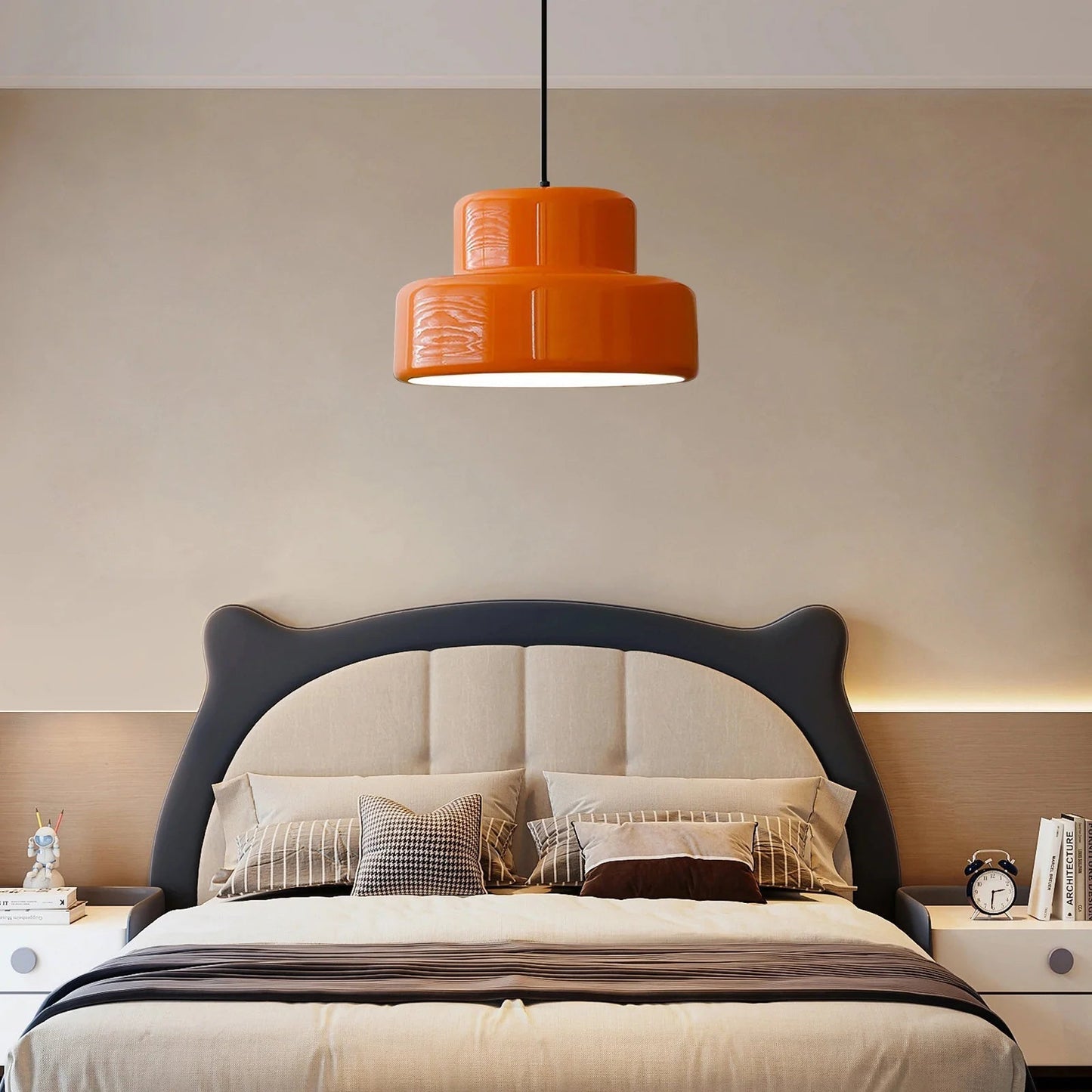 RetroSphere - Design Orange Pendant Lamp 