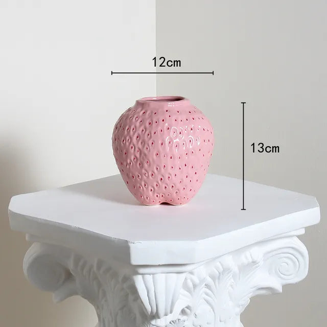 WhimsyBerry - Ceramic Vase Strawberry