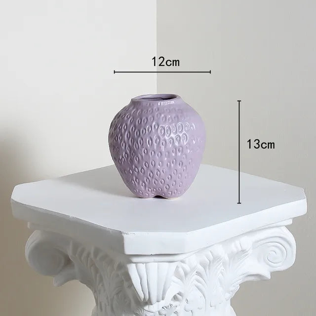 WhimsyBerry - Ceramic Vase Strawberry