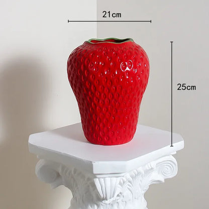 WhimsyBerry - Ceramic Vase Strawberry