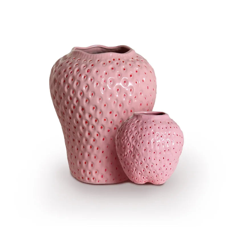 WhimsyBerry - Ceramic Vase Strawberry