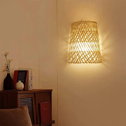 ArtisanElegance - Rattan Wall Lamp 