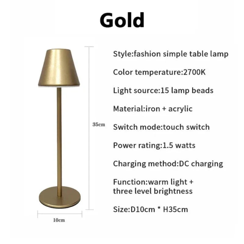 RadiantLumina - Rechargeable Desk Lamp 