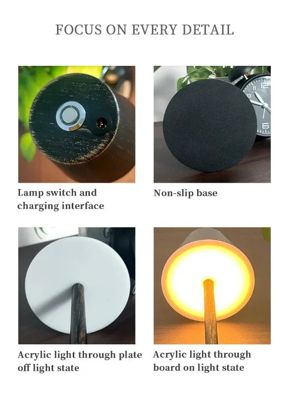 RadiantLumina - Rechargeable Desk Lamp 