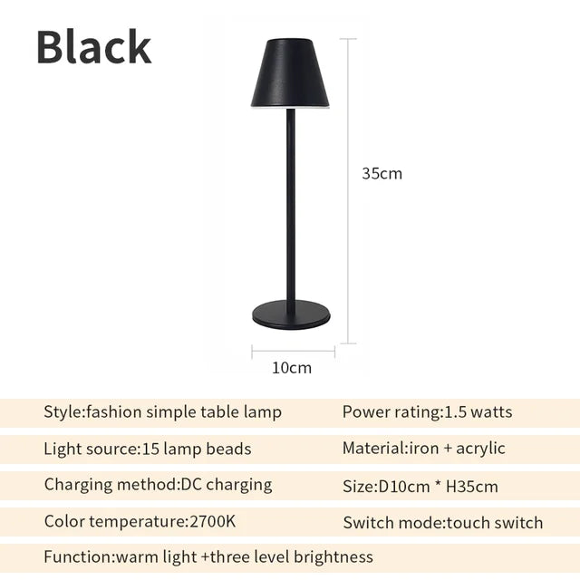 EcoGlow - Rechargeable Table Lamp