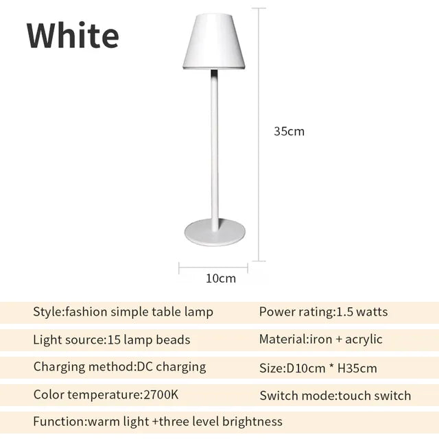 EcoGlow - Rechargeable Table Lamp