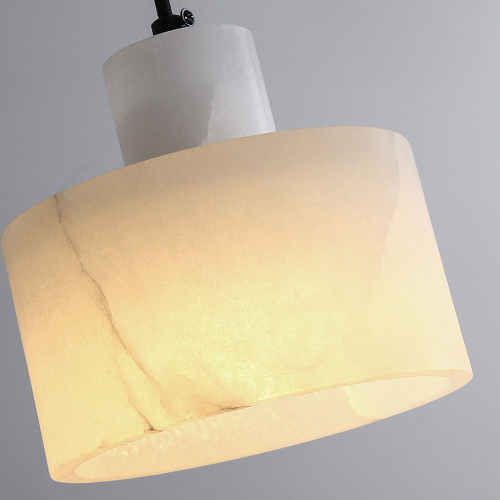 MarbreSimplicite - Scandinavian Pendant Lamp in White Marble