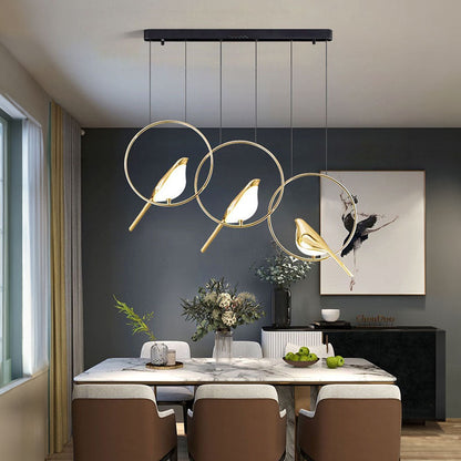 BirdLume - Pendant lamp with Bird circle