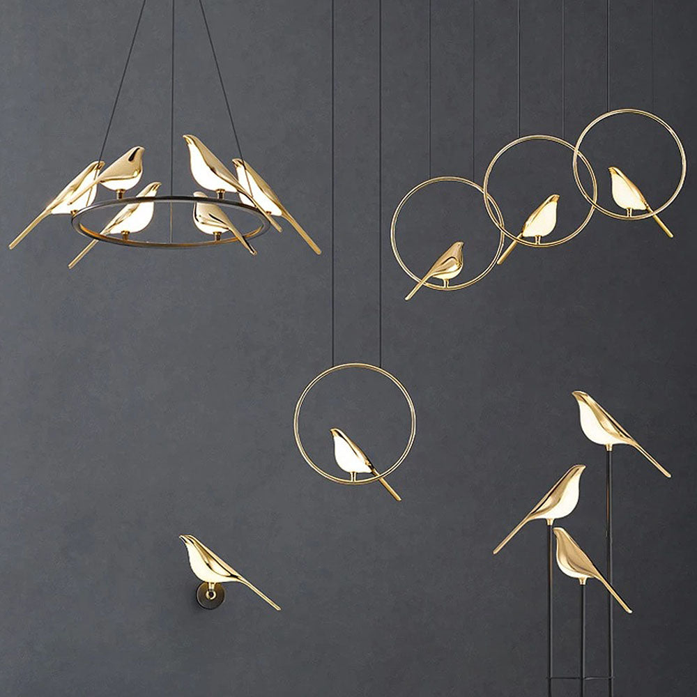 BirdLume - Pendant lamp with Bird circle