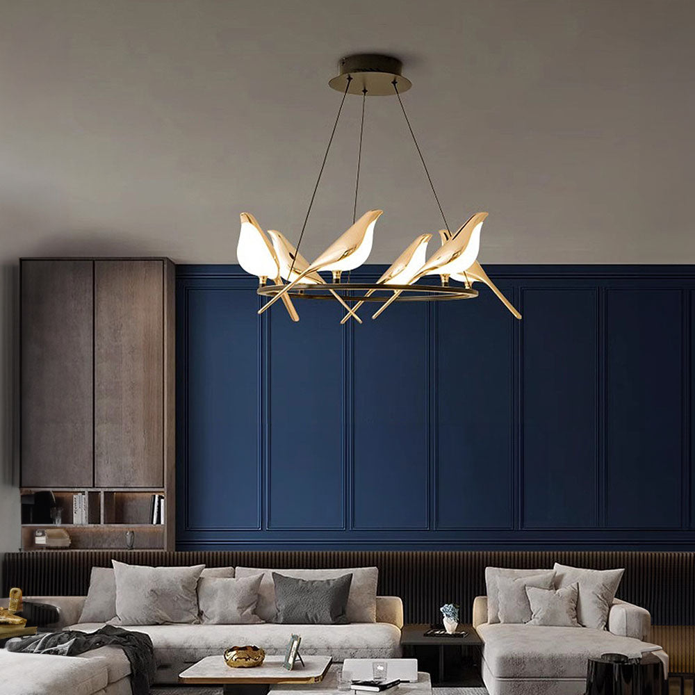 BirdLume - Pendant lamp with Bird circle