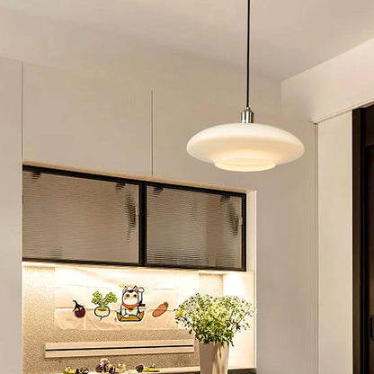 ClarteElegante - Modern White Glass Pendant Lamp 