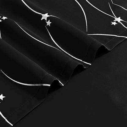 VagueCeleste - Thermal Curtains with Star Pattern 