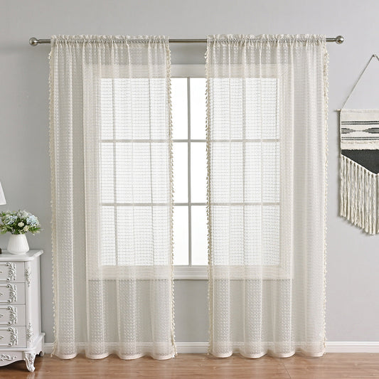 ChicVoile - Beige Voile Curtains, Combining Elegance and Softness for Any Room