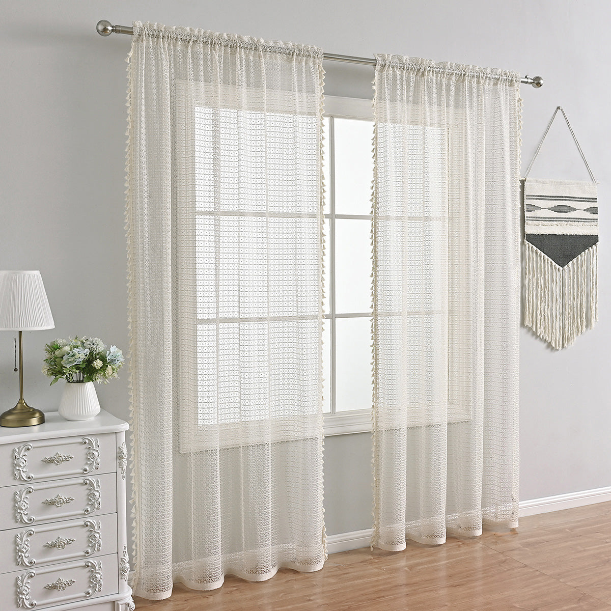 ChicVoile - Beige Voile Curtains, Combining Elegance and Softness for Any Room