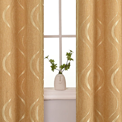 FloralElegance - Modern Chenille Curtains 