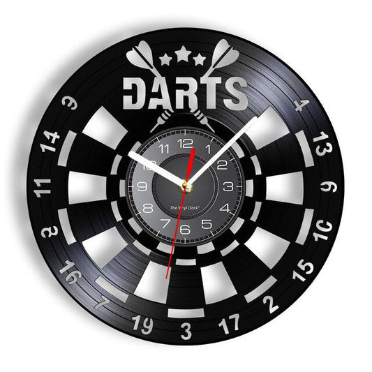 DartTime - Moderne vinylklok voor dartliefhebbers