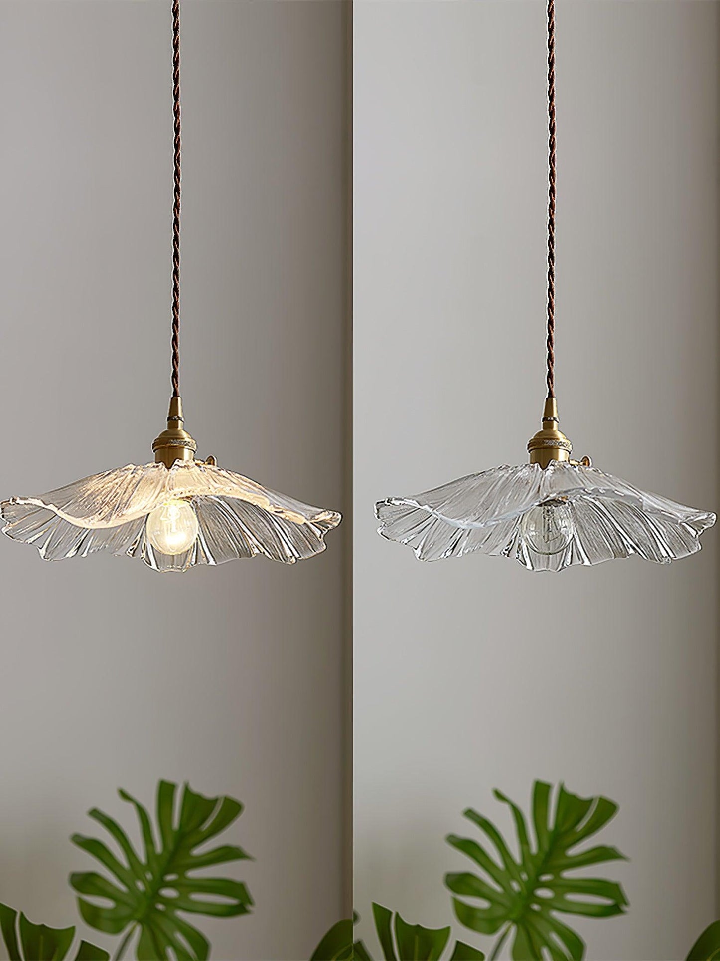 NostalgieLicht - Vintage Glazen Hanglamp