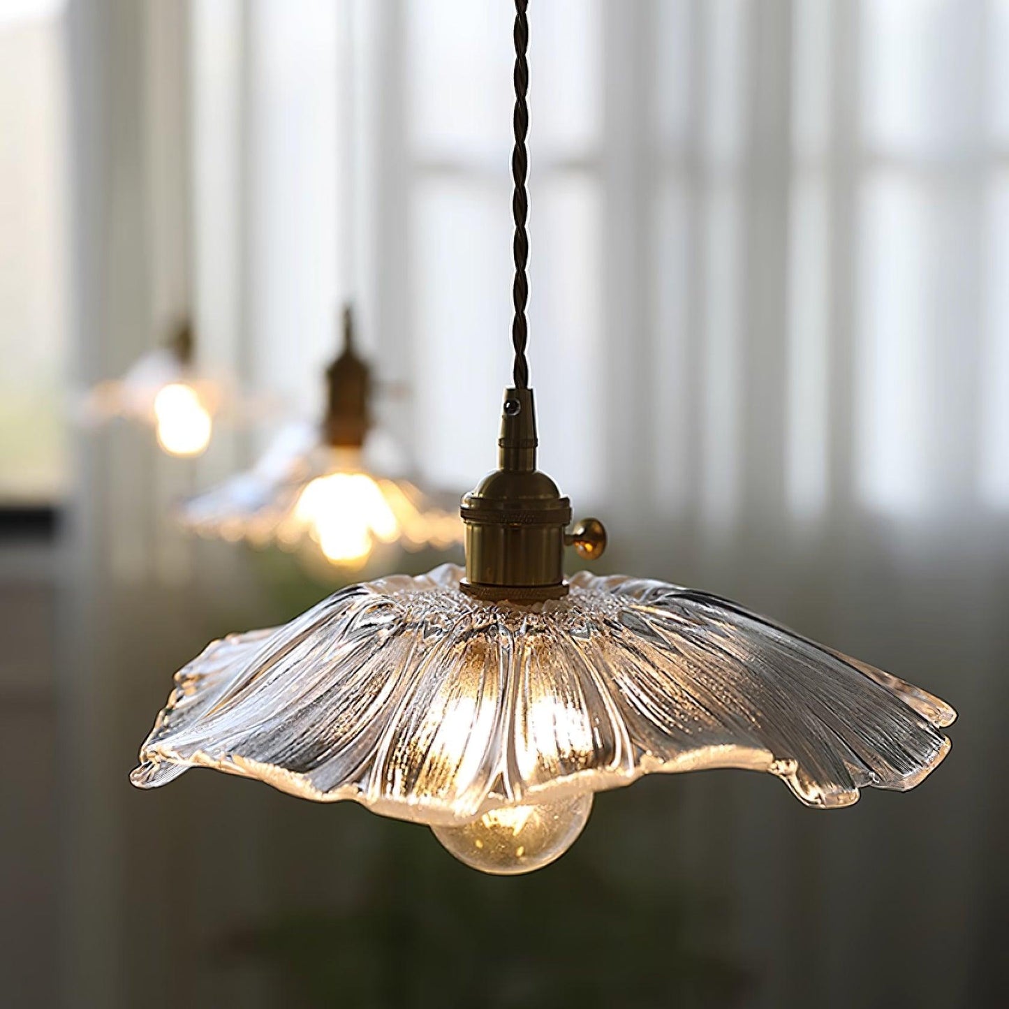 NostalgieLicht - Vintage Glass Pendant Lamp