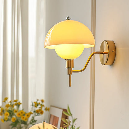 Cream Mushroom Wall Lamp - An Enchanting Element for Your Interior