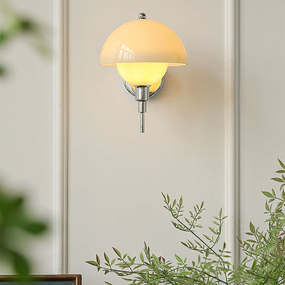 Crèmekleurige Paddenstoel Wandlamp - Een Betoverend Element voor Uw Interieur