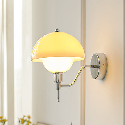 Crèmekleurige Paddenstoel Wandlamp - Een Betoverend Element voor Uw Interieur