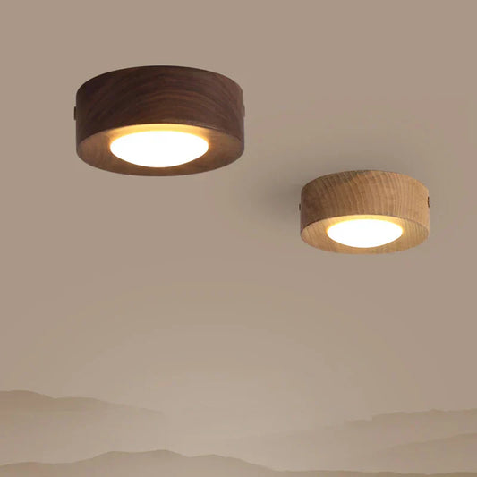 WoodBeam - LED Plafondlamp in Notenhout