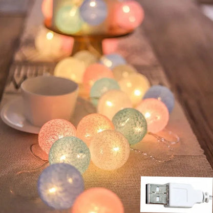 Globo - LED Cotton Wire Lanterns 