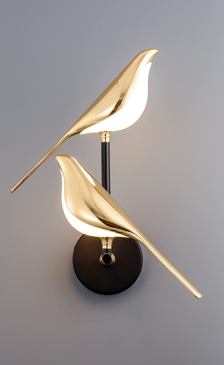 LumiVogel - Moderne wandlamp in de vorm van vogels