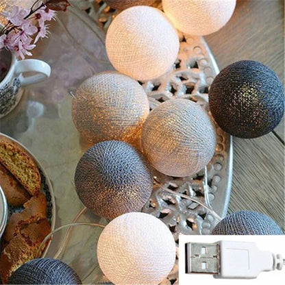 Globo - LED Cotton Wire Lanterns 