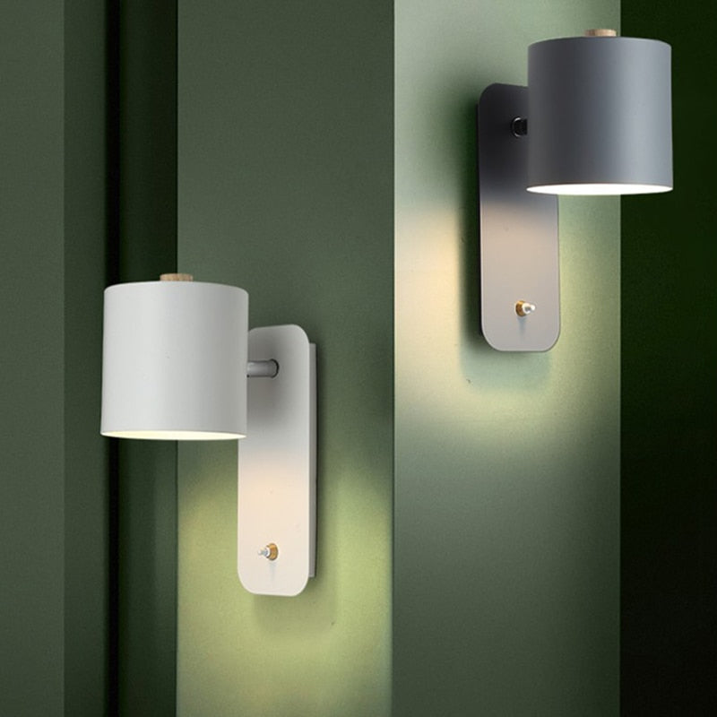 Modern LED Wall Lamps with Switch for Home Decor 