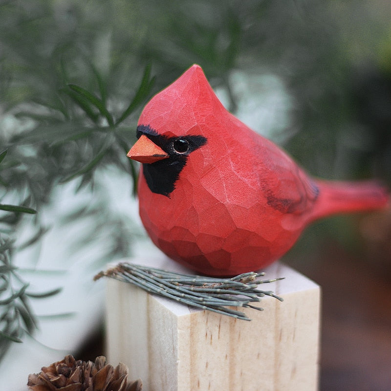 NORDICA - Scandinavian Wooden Bird Figurines | Decorative Ornaments