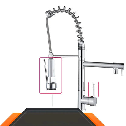 StreamFlex – Retractable Faucet with Double Spouts