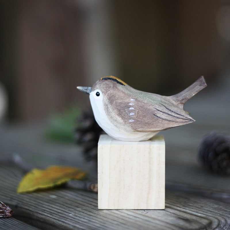 NORDICA - Scandinavische Houten Vogelbeeldjes | Decoratieve Ornamenten