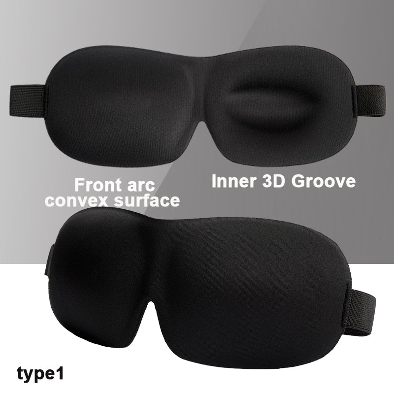 3D Sleep Mask | Light Blocking &amp; Soft Padded