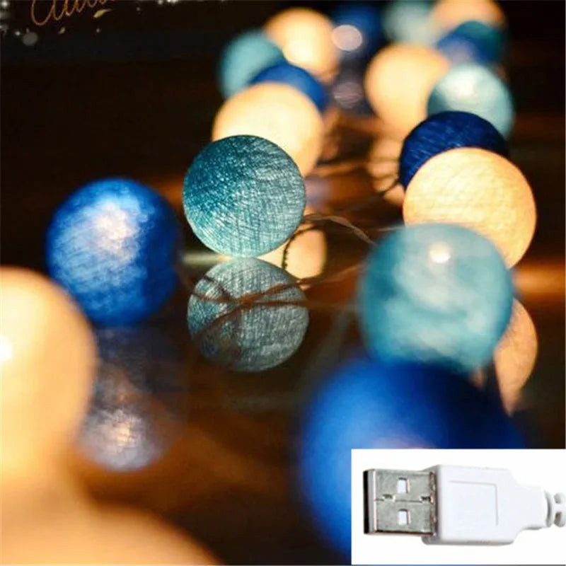 Globo - LED Cotton Wire Lanterns 