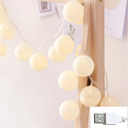 Globo - LED Cotton Wire Lanterns 