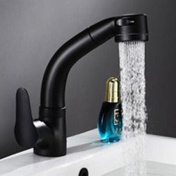 Bathroom Extendable Lift Brass Mixer Tap Faucet 