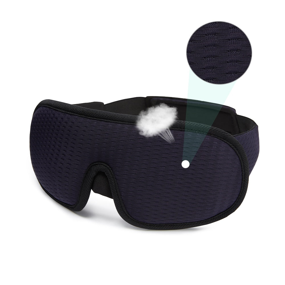 3D Sleep Mask | Light Blocking &amp; Soft Padded