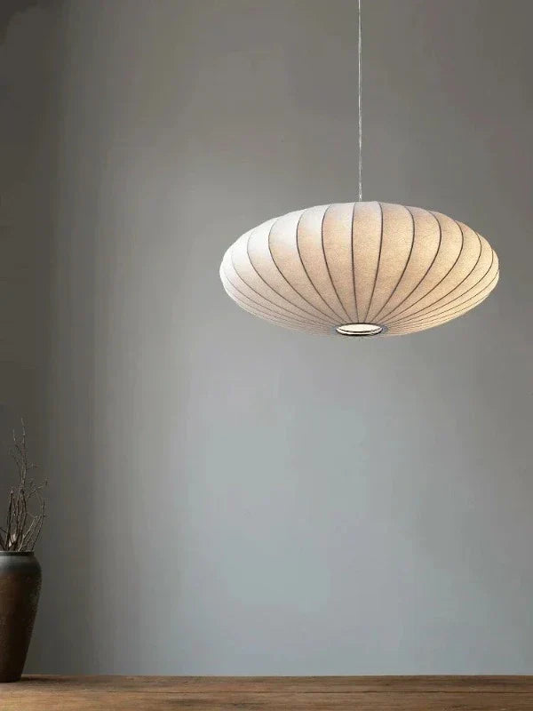 LumiSier - Silk Pendant Lamp with Crown