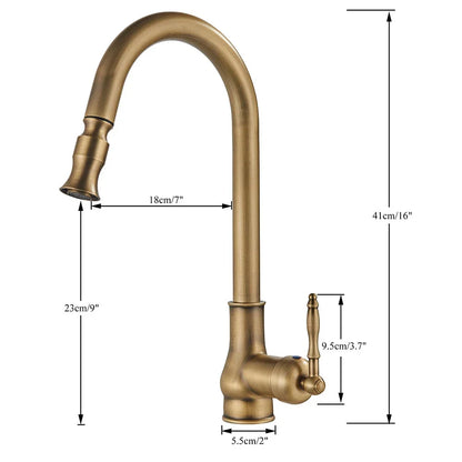 VintageTap – Antique brass kitchen faucet