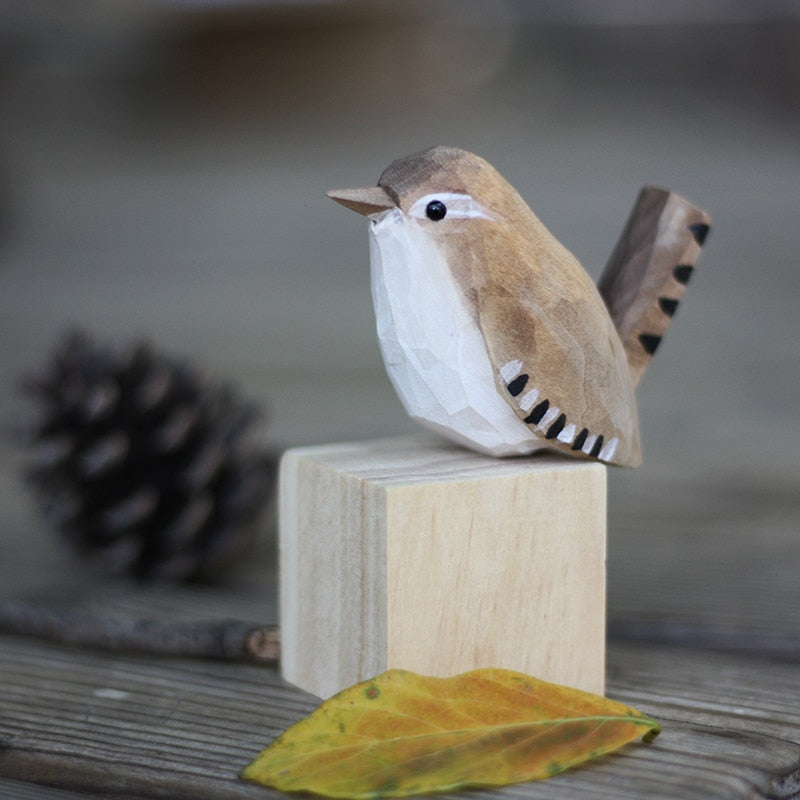 NORDICA - Scandinavian Wooden Bird Figurines | Decorative Ornaments