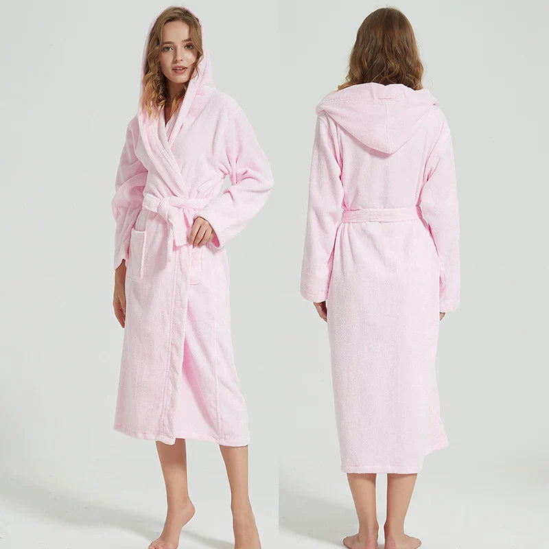 SpaLux - Cotton Hooded Bathrobe