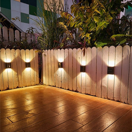 Solar Powered Outdoor Patio Wall Lamp 