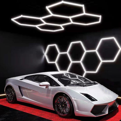 Hexagon Garage LED Licht | Kleur