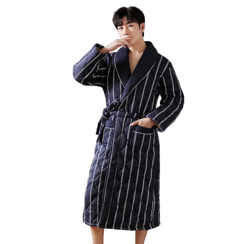 CozyLayer – Winter Bathrobe with 3 Layers