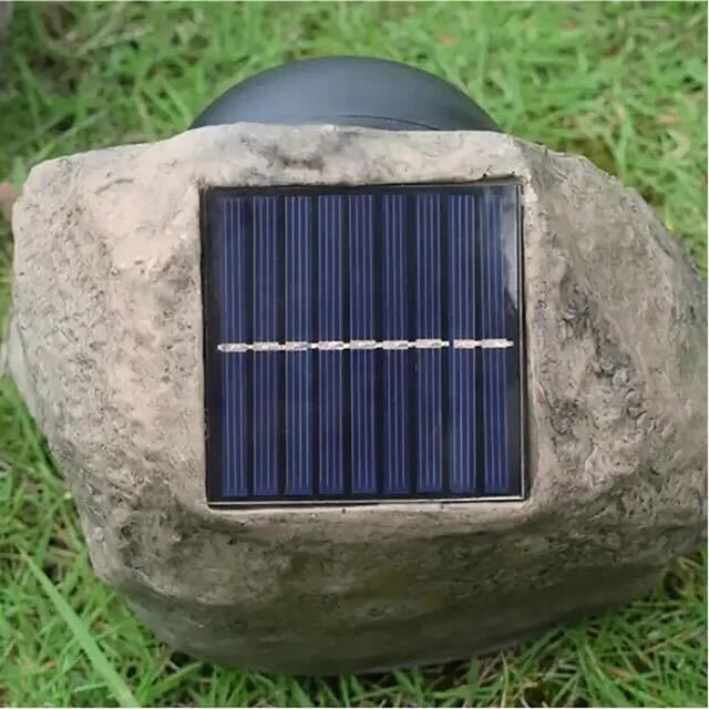 Rocksolar - Outdoor solar lamp in stone 