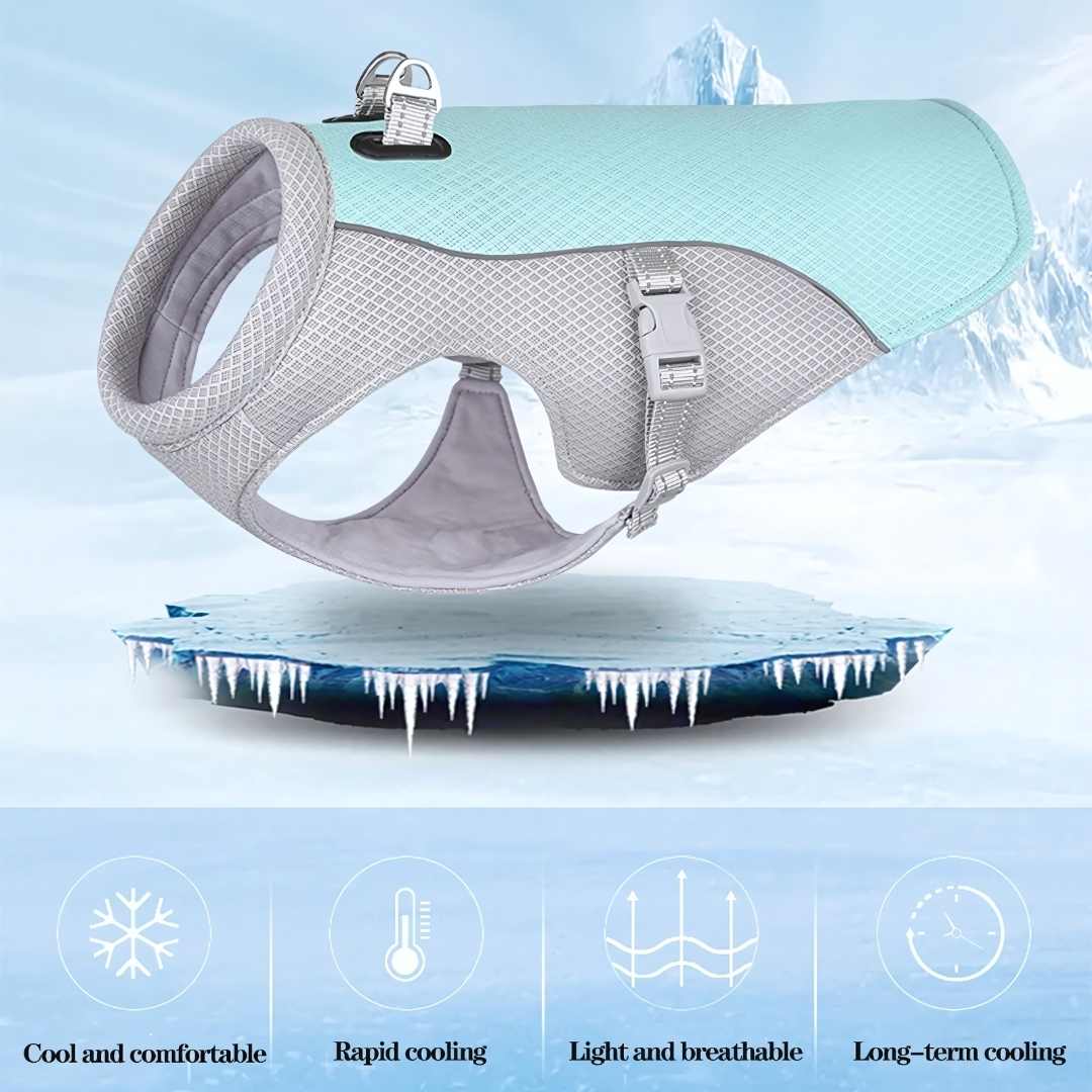 Summer Ice Cooling Vest for Dogs - Dog Cooling Vest for Prevention of Heat Stroke 