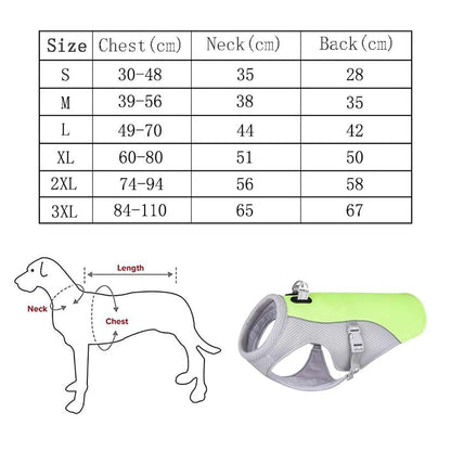 Summer Ice Cooling Vest for Dogs - Dog Cooling Vest for Prevention of Heat Stroke 