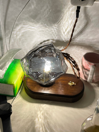 FrostedGlass - Sophisticated Table Lamp 