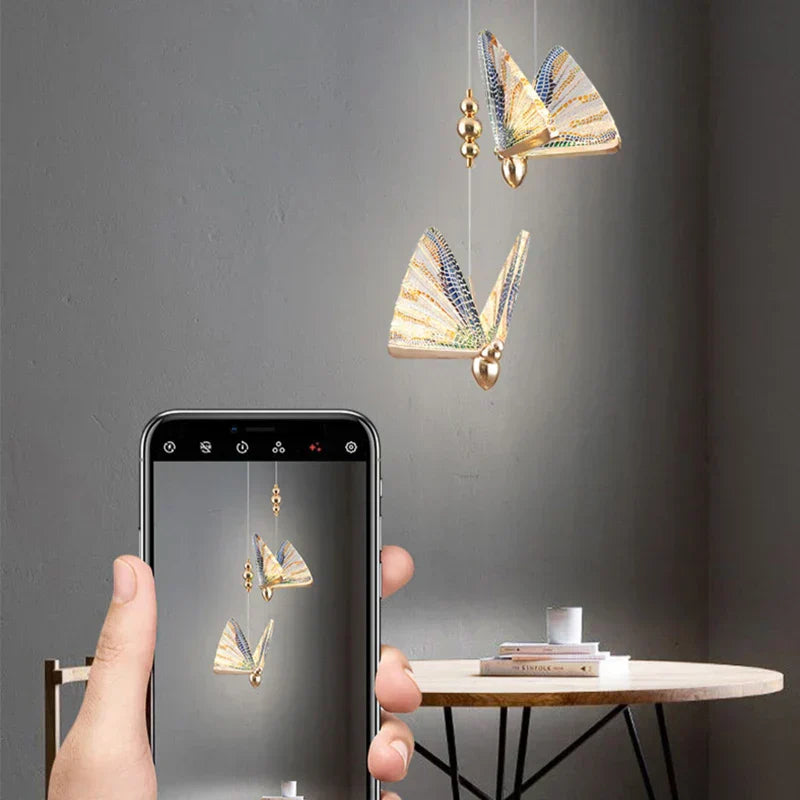 ButterflyGlow - Pendant lamp in the shape of a butterfly